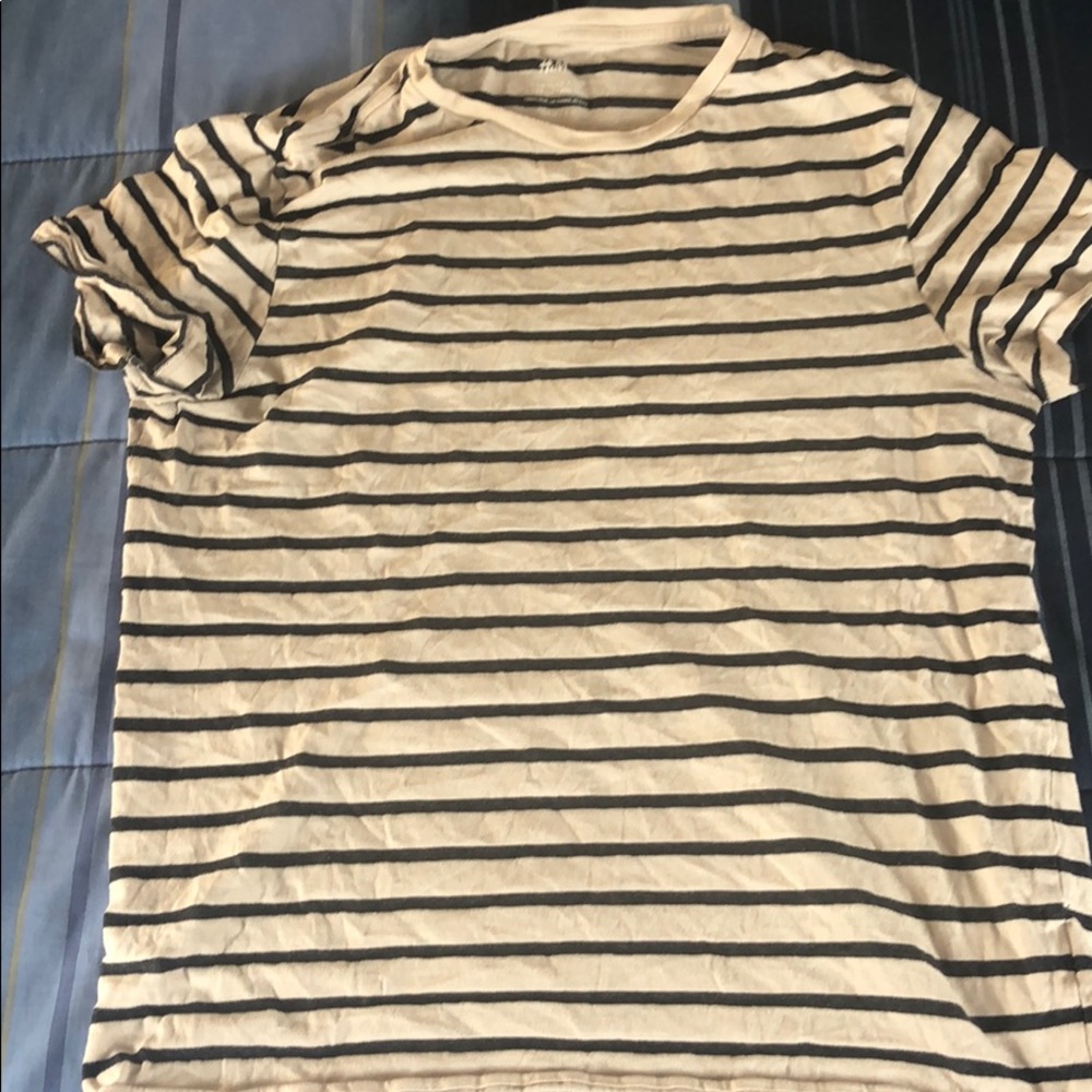 Cream and black shirt